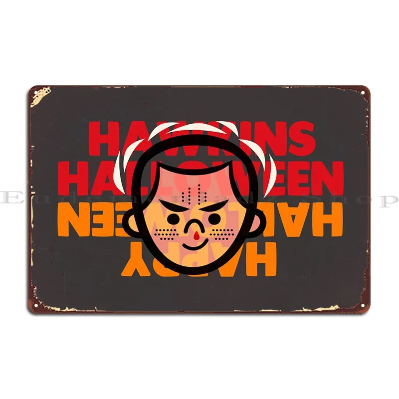 

Hawkins Halloween Metal Plaque Poster Pub Plaques Designing Designing Wall Plaque Tin Sign Poster