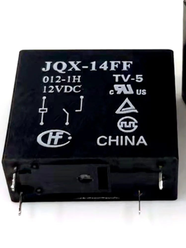 2 PCS JQX-14FF 012-1H 12VDC TV-5 4 Pins Relay