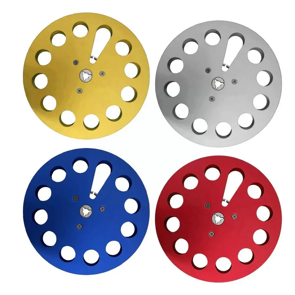 Open Reel 7-Iinch Aluminum Unrolled Audio Tape Empty Sliver Equipment Audio Player Reel Tape Blue Recorder Red Gold Reel Re J1Z0 images - 6