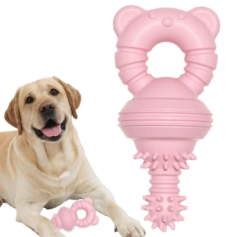 

Dog Toothbrush Chew Stick Toy TPR Rubber Barbed Pacifier Shape Indestructible Dog Toy Pacifier Shape Dog Toy Durable Dog Chew To