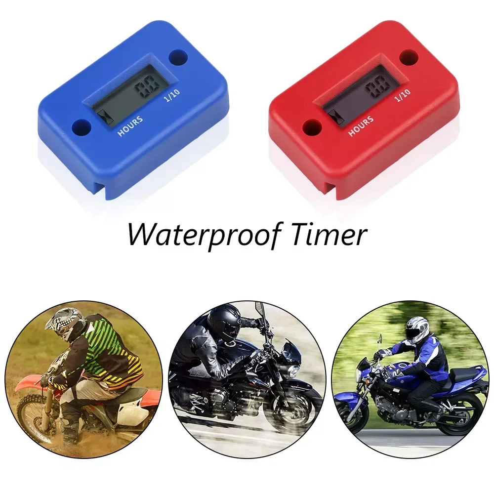 

Digital Tach Hour Meter Gauge Stroke Gas Engine Offroad Inductive Tachometer Waterproof Motor Instrument HTM-MD