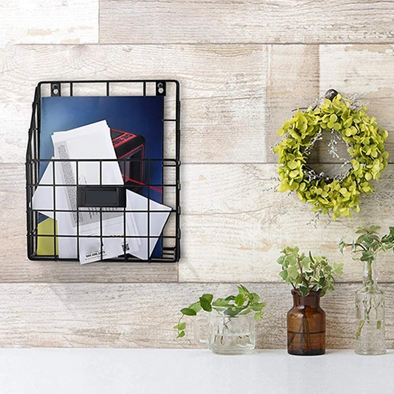 Корзина для проволочной почты-настенная подвесная папка/Органайзер