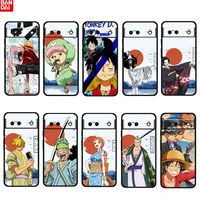 hot anime one piece boys shockproof cover for google pixel 6 6a 5 4 5a 4a xl pro 5g tpu soft black phone case fundas coque capa