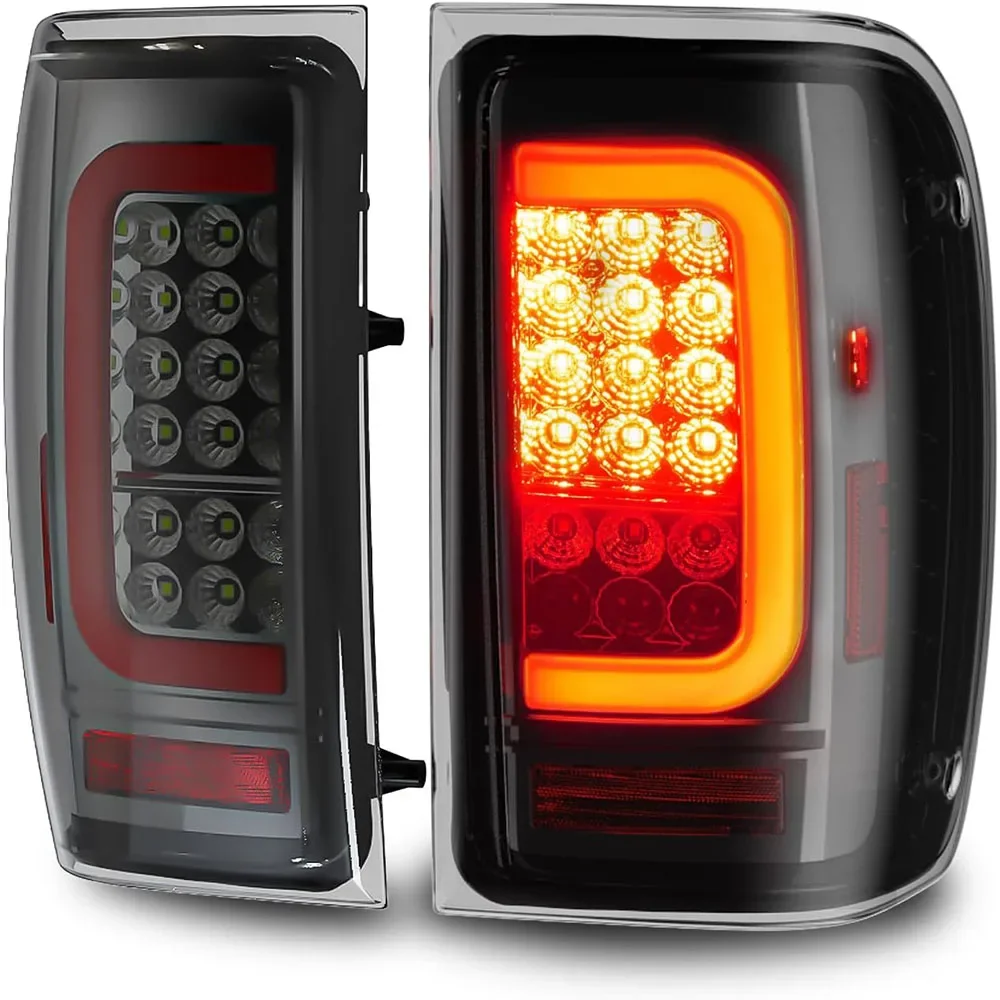 Фото Задние фонари LXBY Full LED для Ford Ranger 2001-2011: Светодиодные задние фонари в сборе, указатели поворота, ходовые огни, стоп-сигналы, фонари заднего хода №1