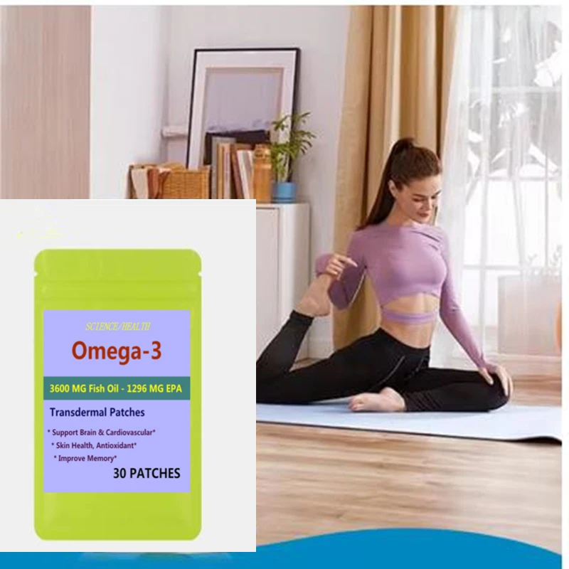 Фото 30 патчей Переплетные пластыри Omega 3 — поддерживают мозг, сердечно-сосудистую систему и здоровье кожи, антиоксидант и улучшает память №2