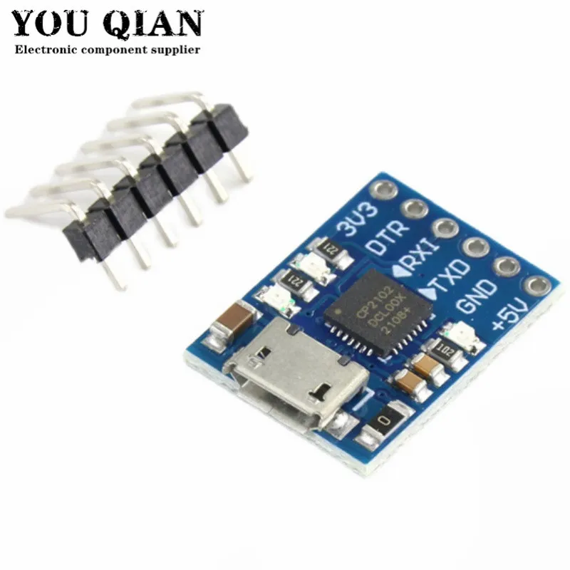 CP2102 MICRO USB к UART TTL модуль 6-контактный последовательный преобразователь UART STC Замена FT232