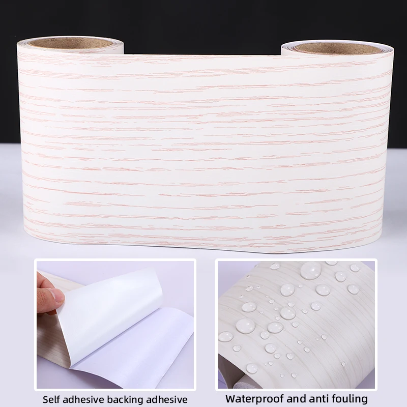 Утолщенные искусственные серые и белые деревянные обои самоклеящиеся из белого