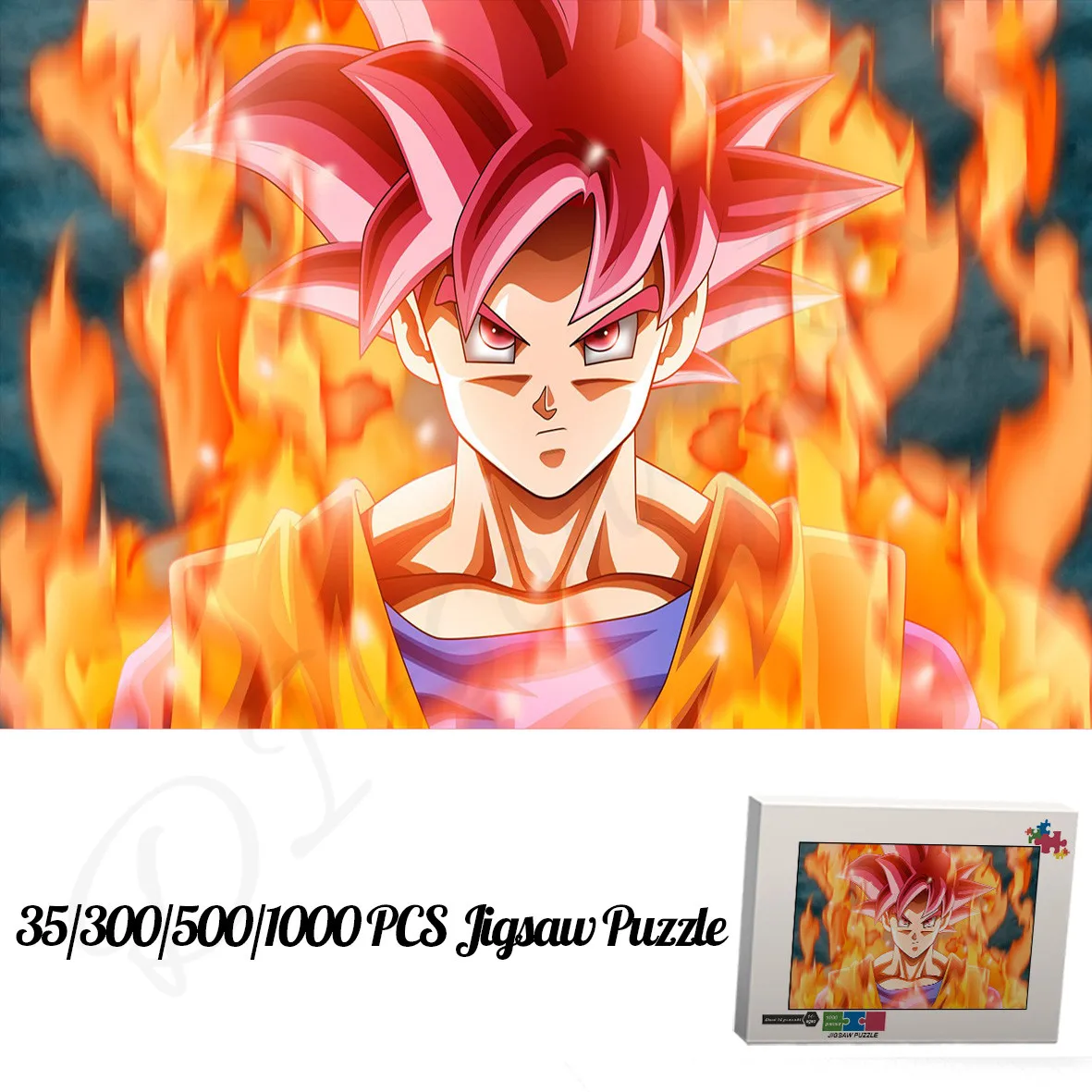 

Goku Jigsaw Puzzles for Kids Entertaining Decompression Toys and Hobbies Classic Anime Dragon Ball 1000 Pieces of Wooden Puzzles
