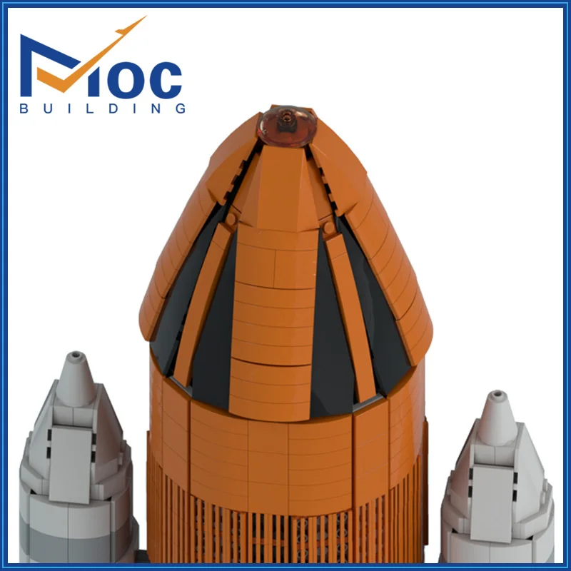 Фото MOC Space Shuttle 10283, обновленный усилитель, масштабная база, строительные блоки, ракетный кронштейн, модель самолета, сделай сам, кирпичи, сборка игрушек, подарки №4