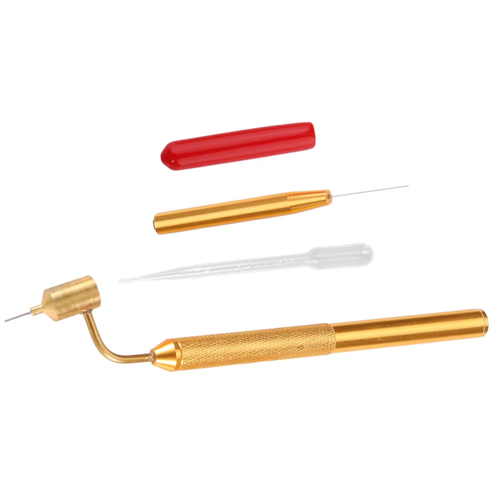 

1 Set Fine Line Fluid Pen Detailing Applicator Pen Scratch Repair Pen with Dropper Needle