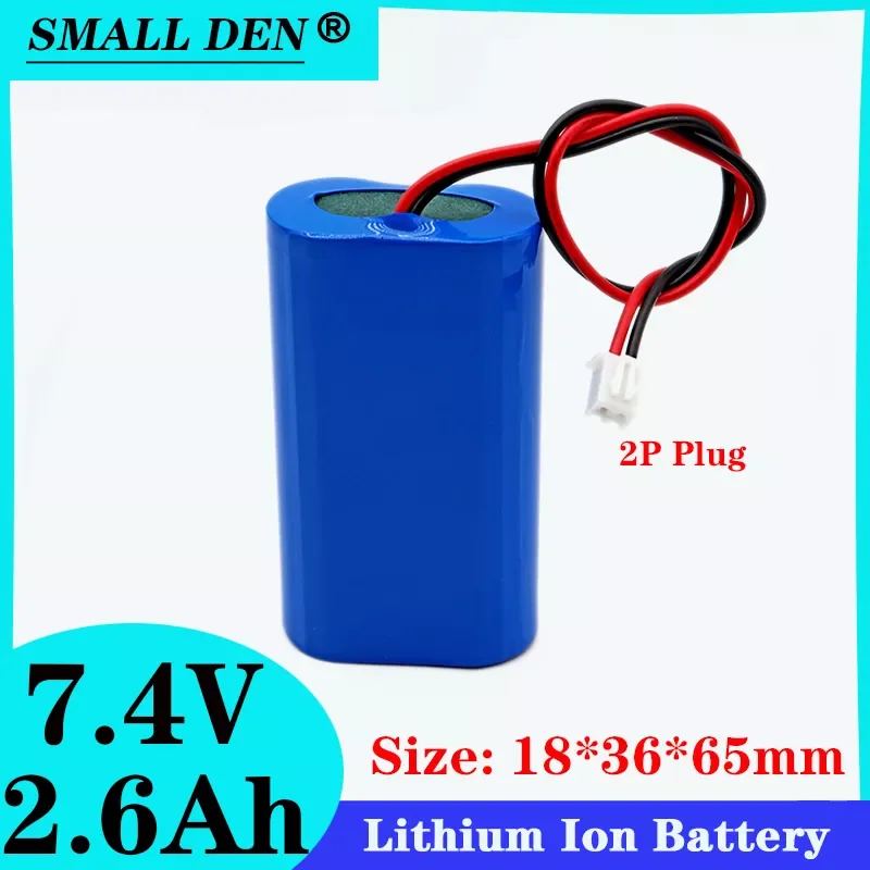 

2023New SMALL DEN 7,2 V/7,4 V/8,4 V 18650 lithium-batterie 2600 mA akku megaphon lautsprecher schutz bord 2.6A Battery pack