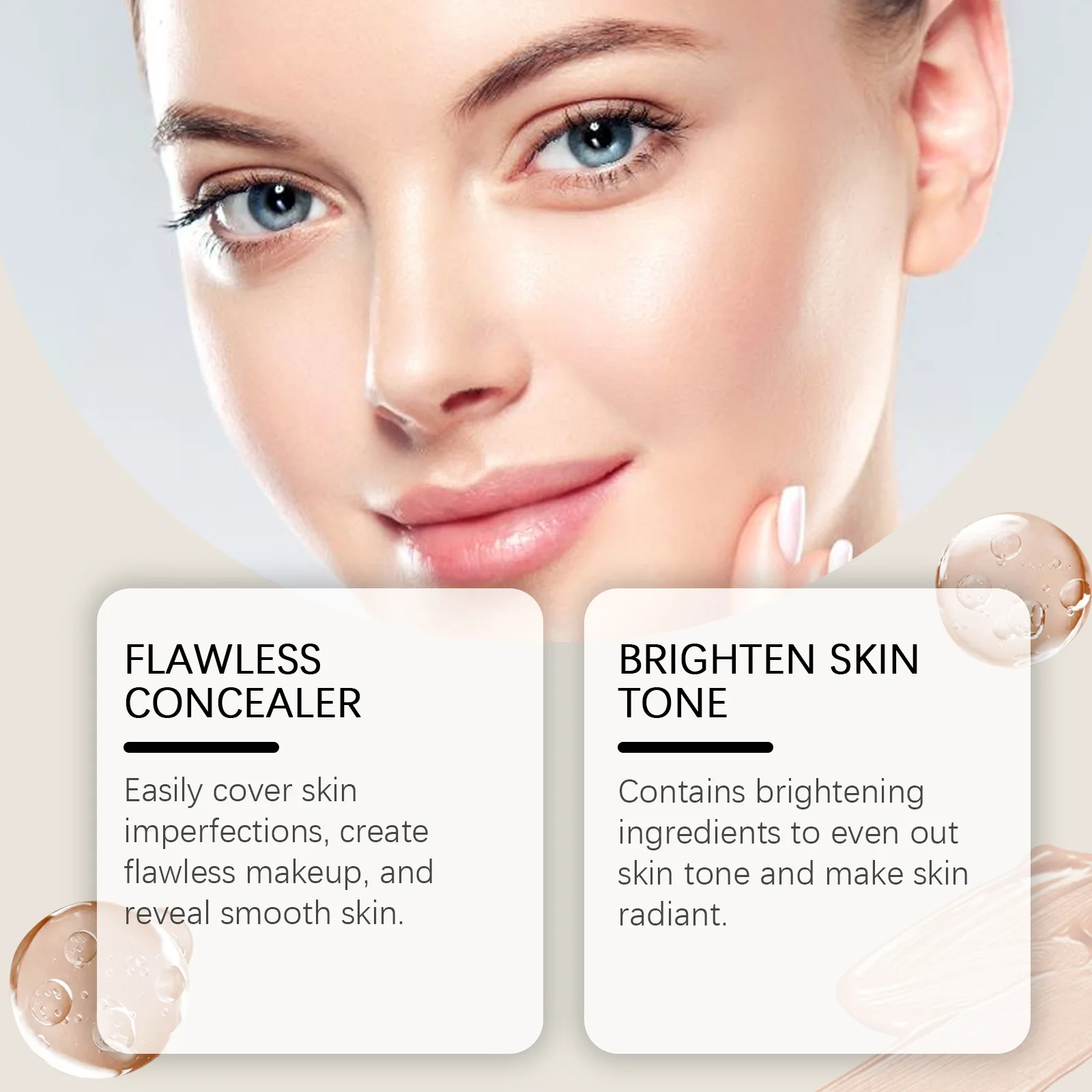 Hoygi увлажняющий консилер простой крем покрытие Imperfections ленивый омолаживающий