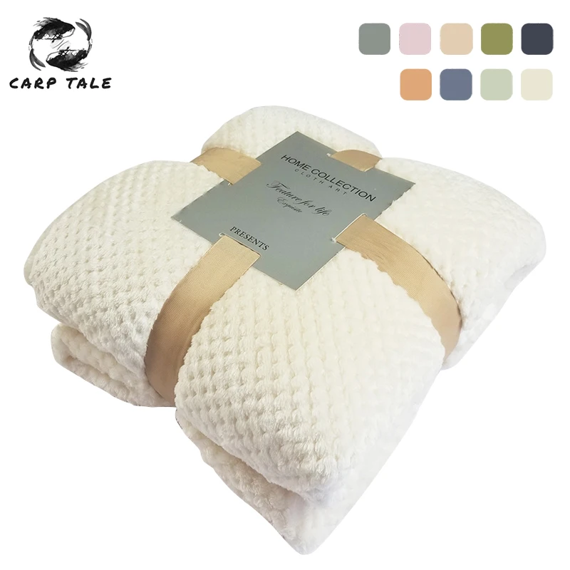 Morbida coperta scozzese calda coperta in pile di flanella copriletto in tinta unita copriletto in peluche per divano letto biancheria da letto per la casa coperte regalo