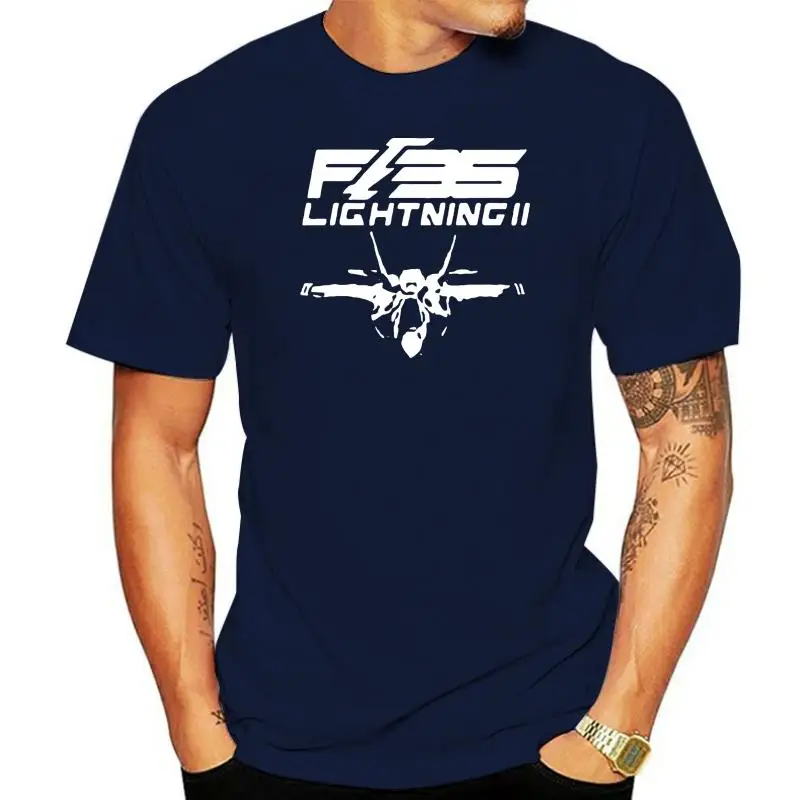 On Sale New Fashion Print Tee Shirt For Male F-35 FIGHTER USAF poster vinyl print aircraft F35 stealth  II Tee shirts