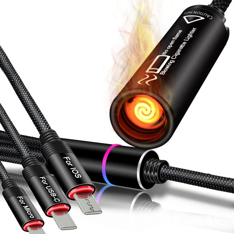 Новинка Лидер продаж 4 в 1 Micro USB Type C зарядный кабель с прикуривателем Мульти Usb