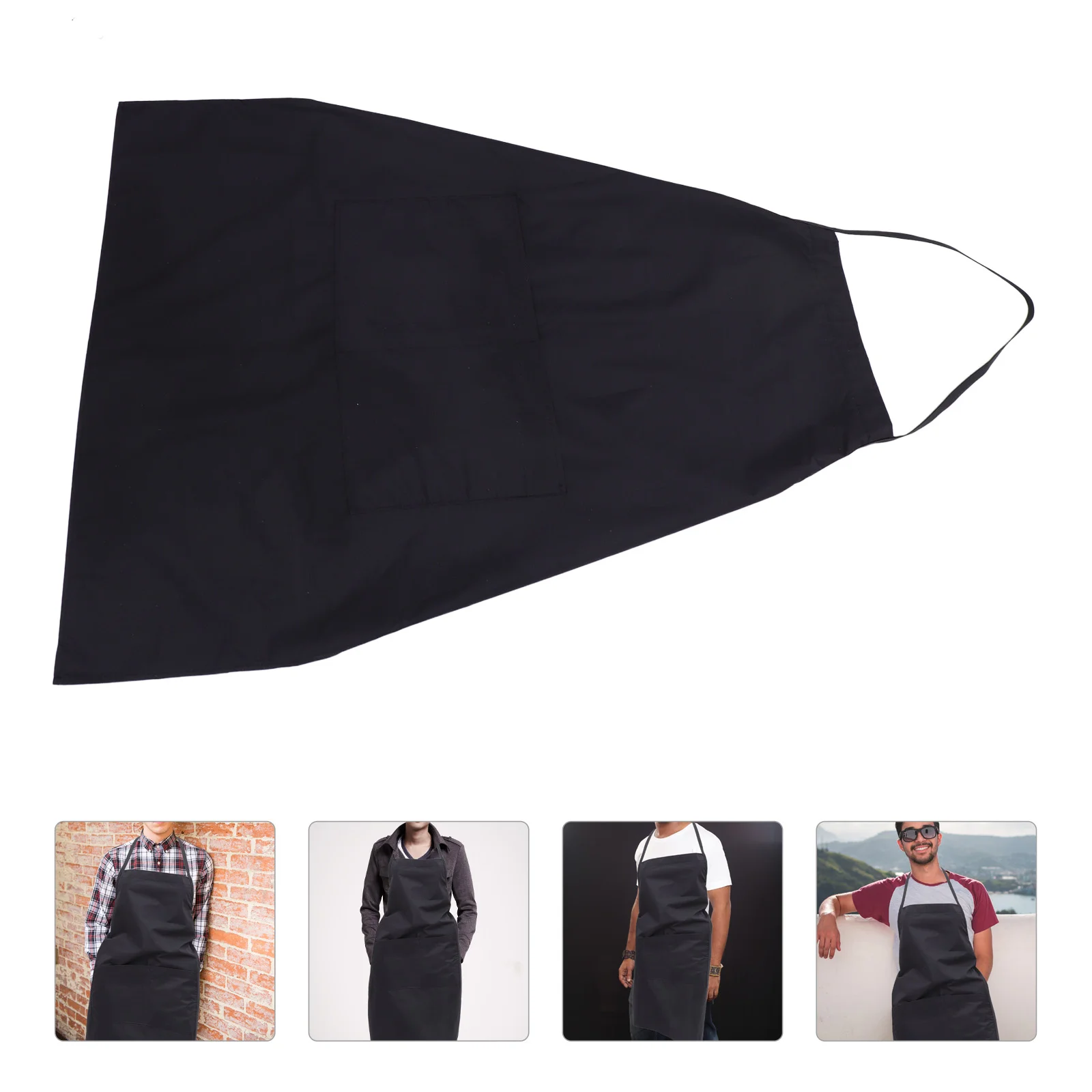 

Waterproof Kitchen Apron with Pockets Cooking Apron Waiters Serving Aprons Sleeveless Apron for Restaurant Cafe Barbecue