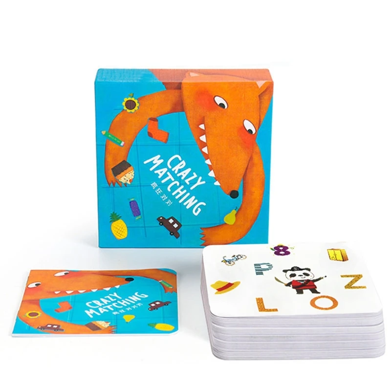 

1 коробка карт памяти, парные карты, обучающие игрушки для детей, малышей, подарки на день рождения