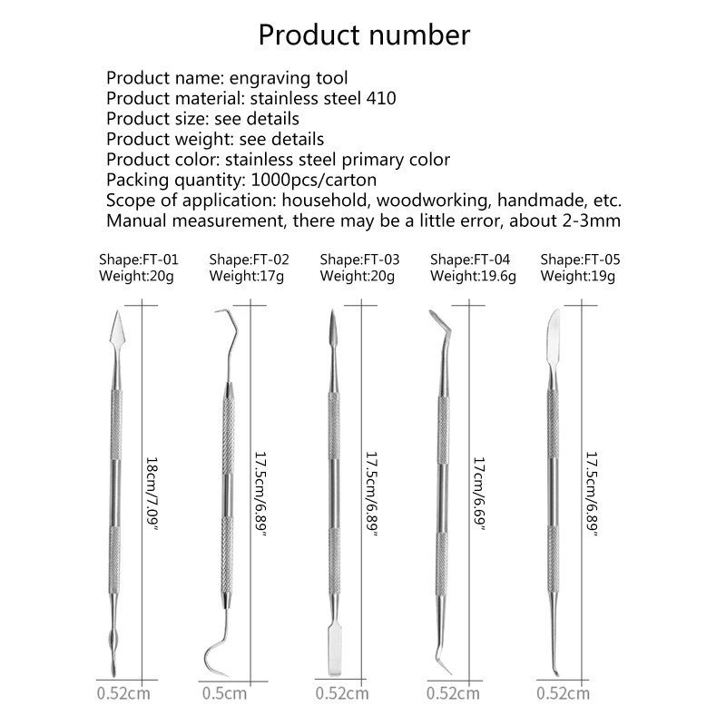 

12 Pcs/Set Multifunction Wax Carvers Set Double-headed Wax Modeling Sculpting Tools for Carving Shaping Cutting Scraping