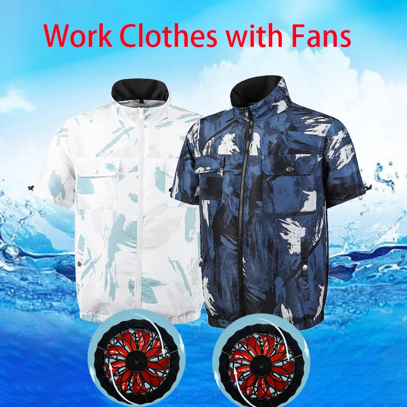 

Wearable Cooling Fan Vest 3 Speed Control Air Circulation Portable Shirt Evaporative for Working Fishing Hiking OutDoor Active