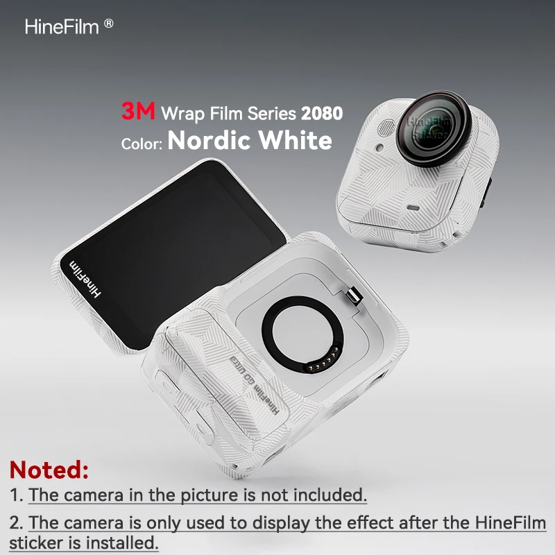 Фото Hinefilm Skin для Insta360 GO Ultra, наклейка для камеры, оберточная крышка, защитная наклейка для камеры goultra №2