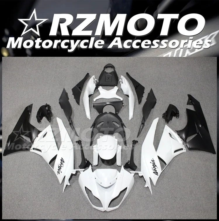 

Новый комплект обтекателей из АБС-пластика подходит для Kawasaki Ninja ZX-6R 636 ZX6R 2009 2010 2011 09 10 11 12 комплект обтекателей черного и белого цвета