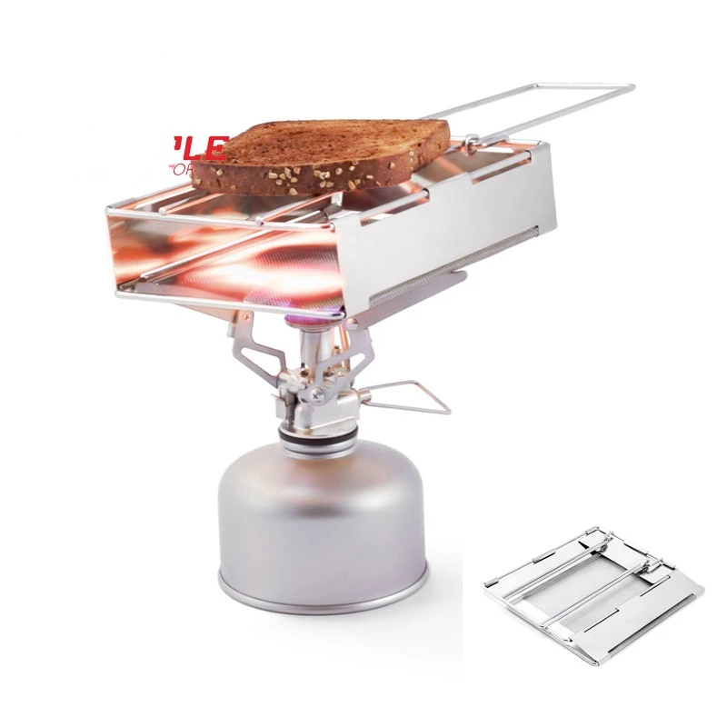 

Bread Girll Sausage Plane Folding Portable Camping Stove Grill Stainless Steel Tent Stove