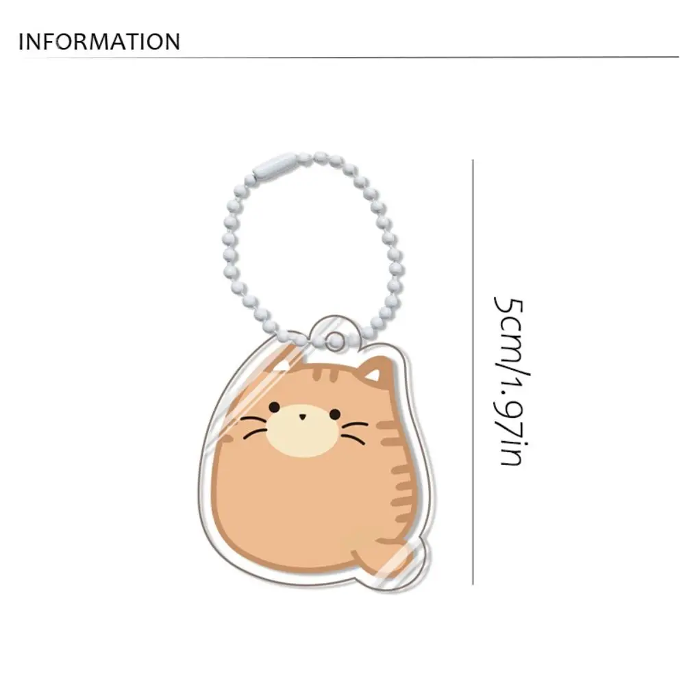 Kawaii оранжевый кот сиамский брелок ситцевый имбирь котенок кулон милый синий