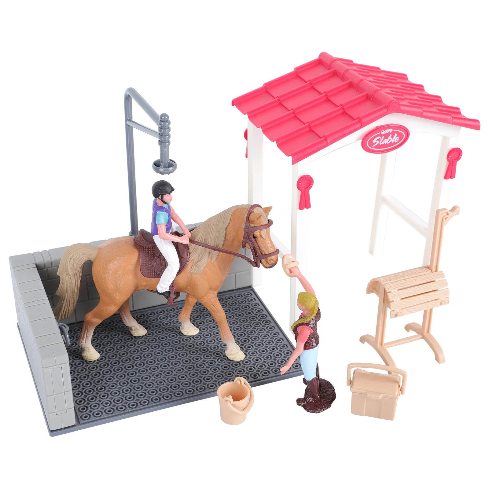 

Horse Toyplayset Figurines Figurine Accessoriesgift Birthday Kids Animal Farm Animals Fairy Stable Sculpture Toys American