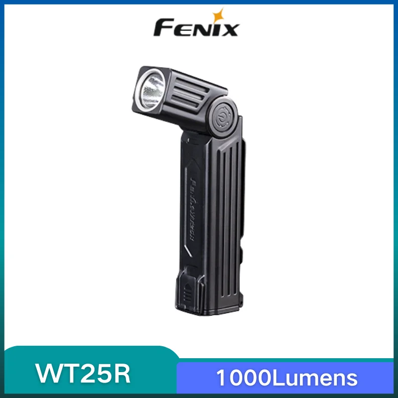 

Fenix WT25R Rechargeable Pivoting Flashlight 1000Lumens Magnetic tail 105° adjustable Hand-Free With 3400mAh Battery