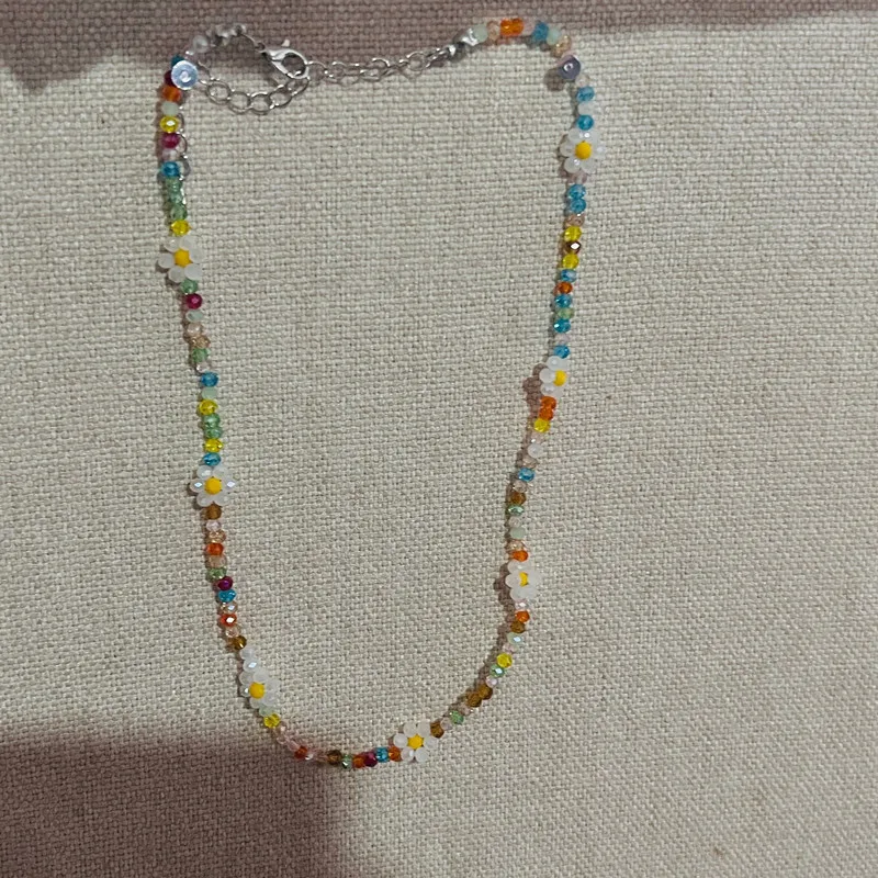 Богемное акриловое ожерелье из бисера для женщин ручная работа нитка чокер