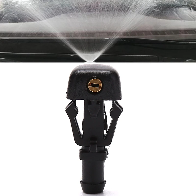 2pcs/pack Black Front Windshield Wiper Washer Nozzle Jet ABS Nozzles For Ford F150 Conqueror 04-13 Car Accessories |
