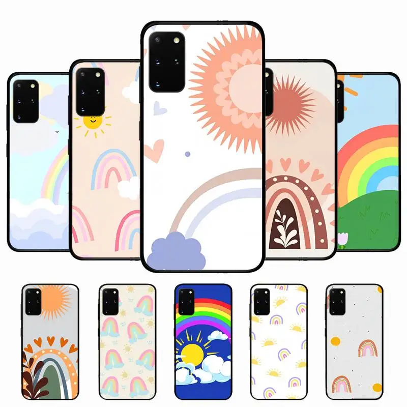 

Rainbow Sun Phone Case for Samsung S10 21 20 9 8 plus lite S20 UlTRA 7edge