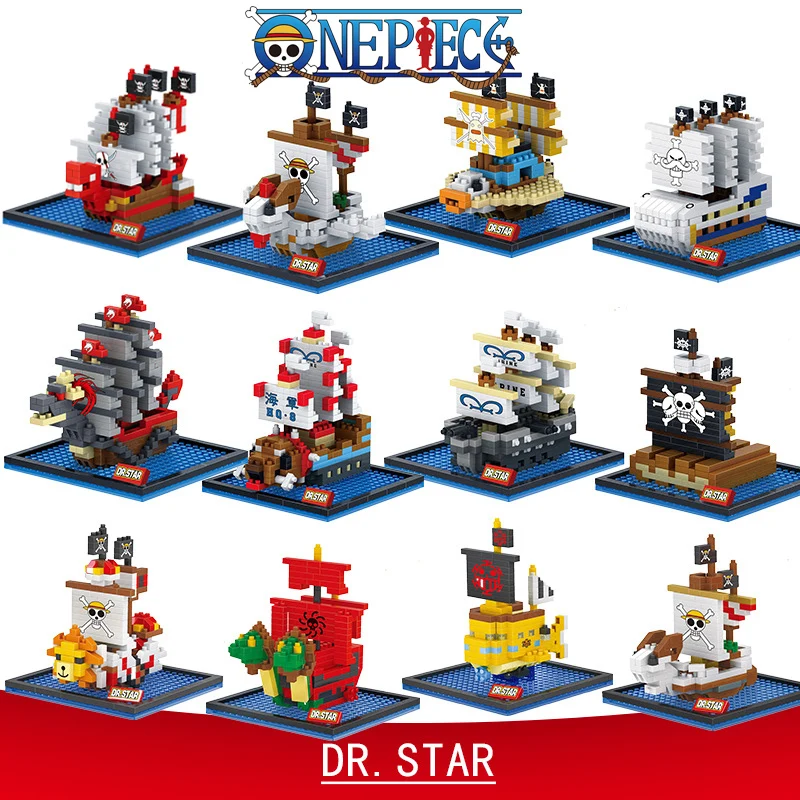 Конструктор цельный из аниме пиратский корабль