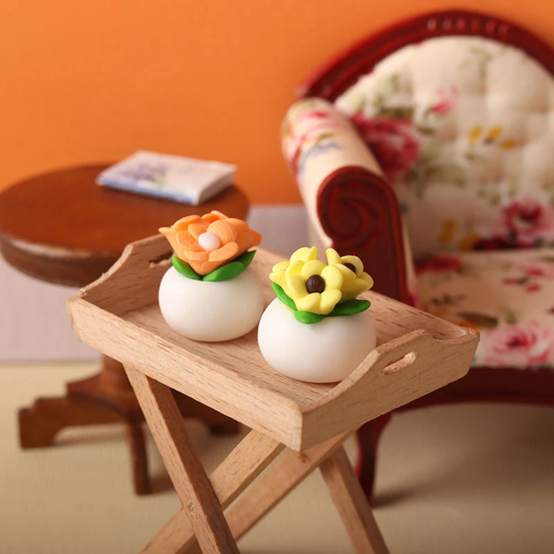 

1:12 миниатюрный цветочный горшок для кукольного домика, цветочный горшок для суккулентов, модель бонсая, сказочный садовый декор, «сделай сам», игровой домик, игрушки для ролевых игр