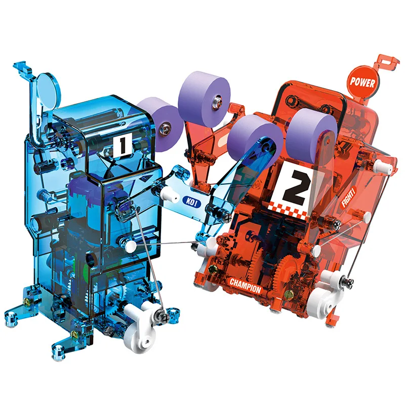 

DIY 004 children's STEM science and education puzzle assembled electric sparring robot boy model toy