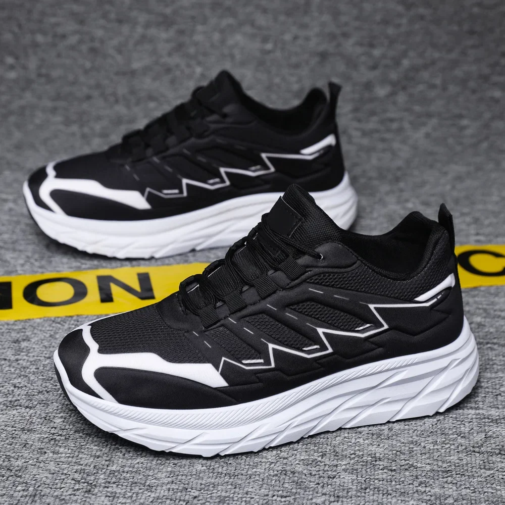 Новая мужская обувь спортивная на толстой подошве дышащая сетчатая модная