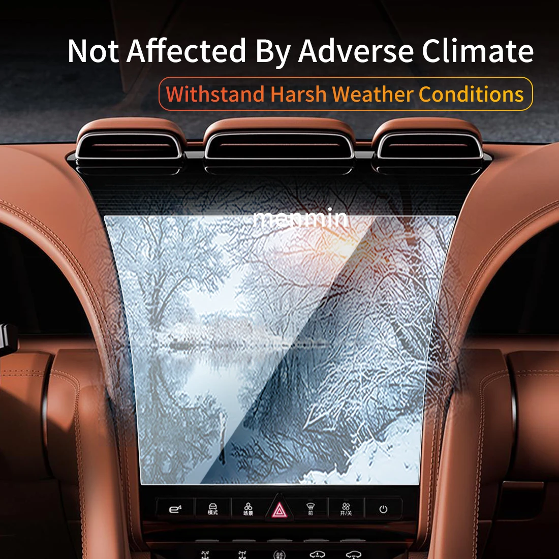 Автомобильные наклейки Carplay Защитная пленка для экрана Dash из закаленного стекла