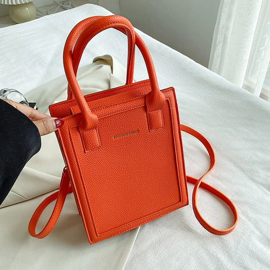

New Fashion Luxury Women Small Square Shoulder Messenger Bag Brand Design Female Crossbody Bags Casual Phone Totes Simple Purses