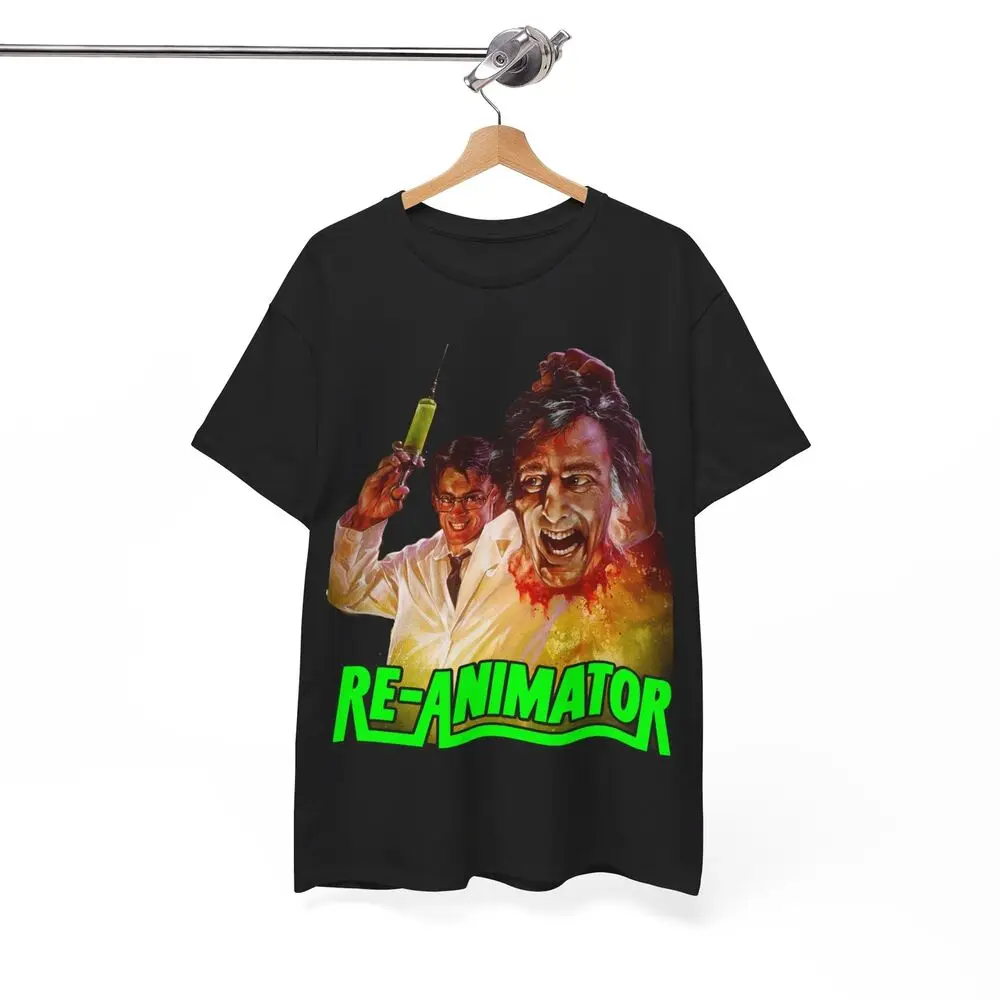 Футболка унисекс из тяжелого хлопка с рисунком фильма Re-Animator 1985