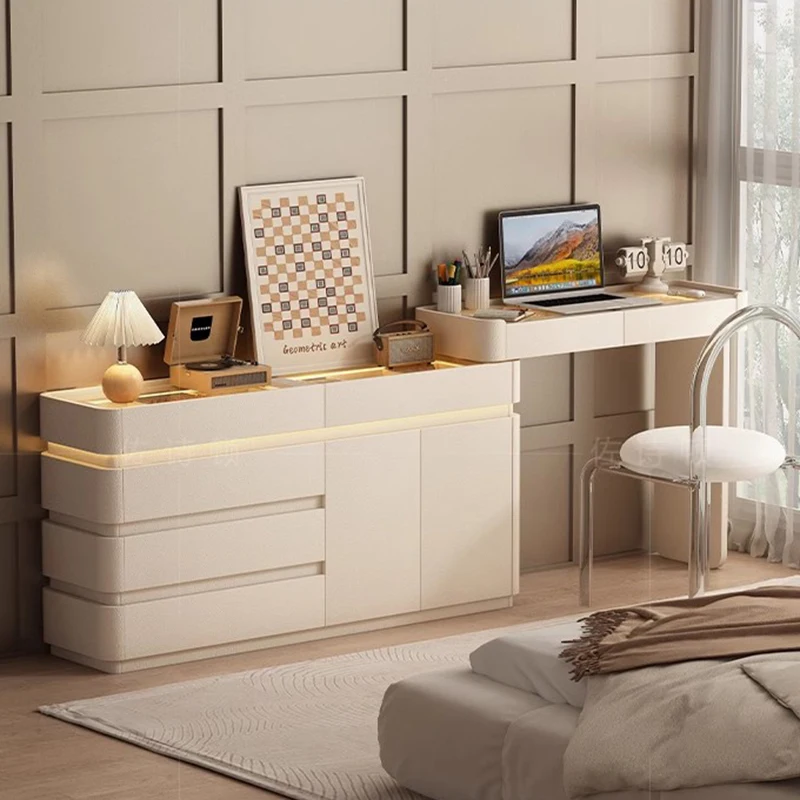 Современные комоды в кремовом стиле шкаф для макияжа скандинавские туалетные