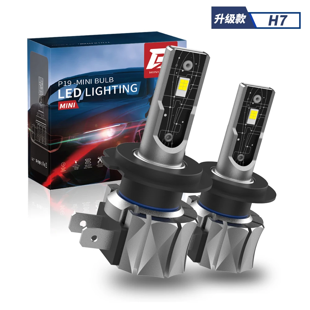 

2PCS Car LED Fog Light H7 High Power 100W 6000K Cold White H11 H8 LED High Low Beam Headlight DRL Bulbs