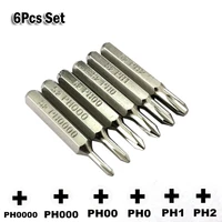 56pcs 28mm phillips screwdriver bits cross head screwdriver ph0000 ph000 ph00 ph0 ph1 ph2 4mm hex shank screw driver