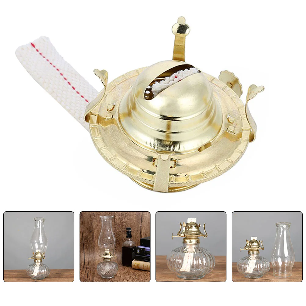 

Lamp Oil Burner Replacement Wick Wicks Kerosene Parts Holder Light Chimney Holders Rack Lamps Burning Burners Vintage Collar