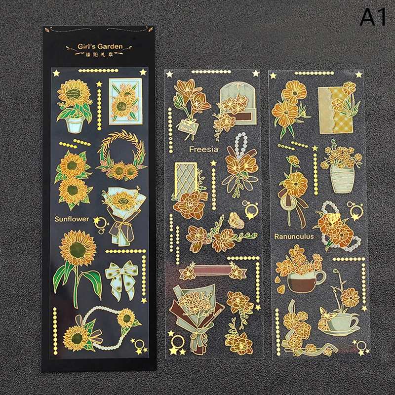

3Pcs/Bag Vintage Botanical Stickers Literary Aesthetic Flowers DIY Scrapbooking Decoration Stationery Stickers