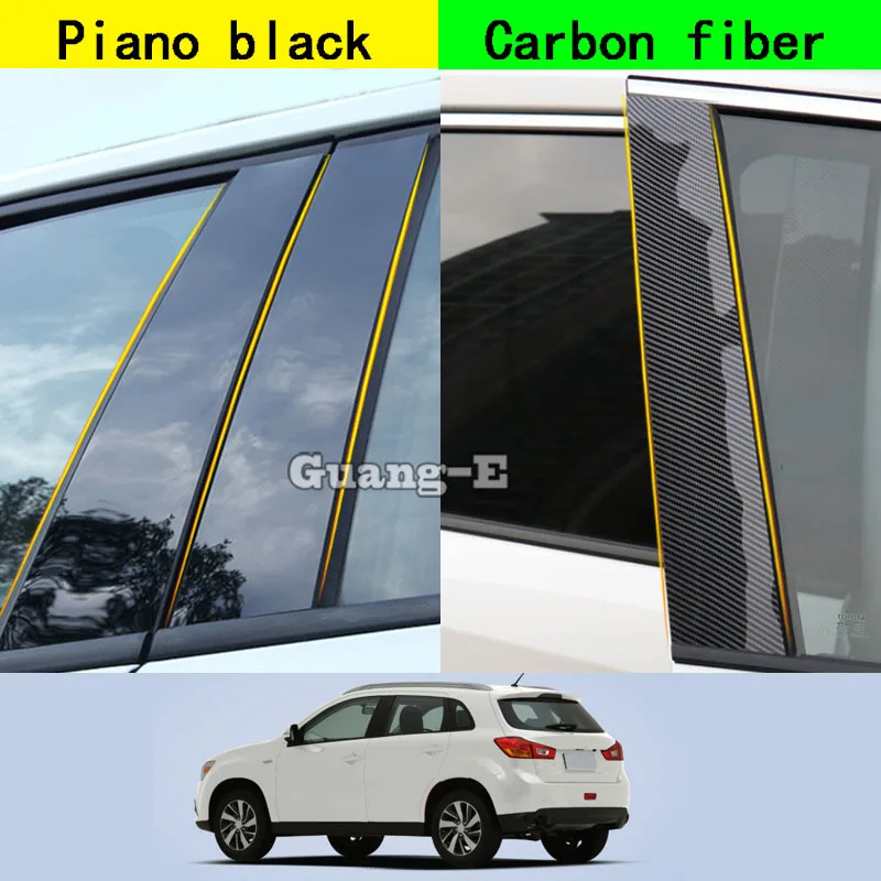 

Для Mitsubishi ASX 2013 2014 2015 2016 2017 2018-2023 автомобильный Поликарбонат материал столб покрытие двери отделка окна молдинг наклейка пластина