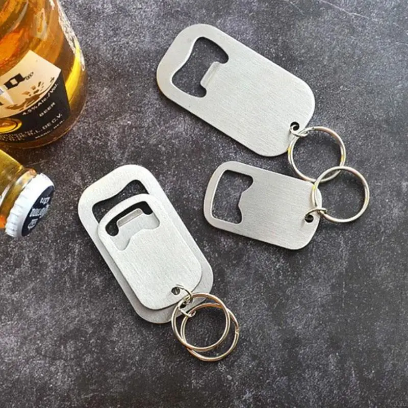 

1pcs Beer Opener Keychain Kitchen Tools Stainless Steel Oppener Beer Keychains Cap Multi Steel Opener Purpose Beer Accessorieser