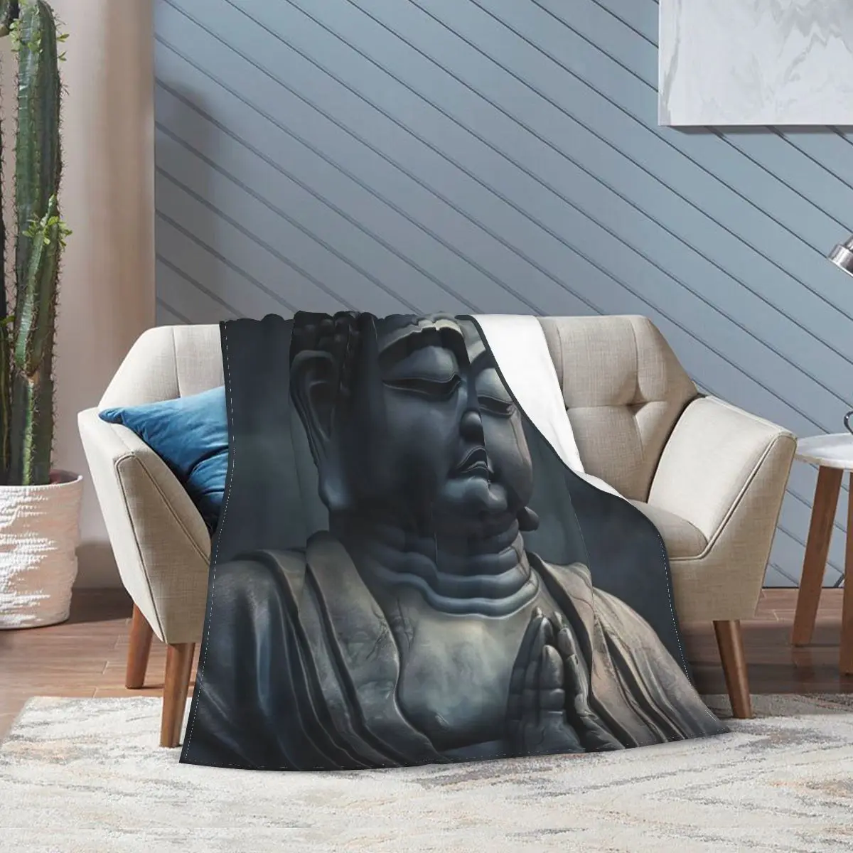 

Buddha Art Drawing Bed Blanket Flannel Blanket Flannel Blanket Air conditioning blanket