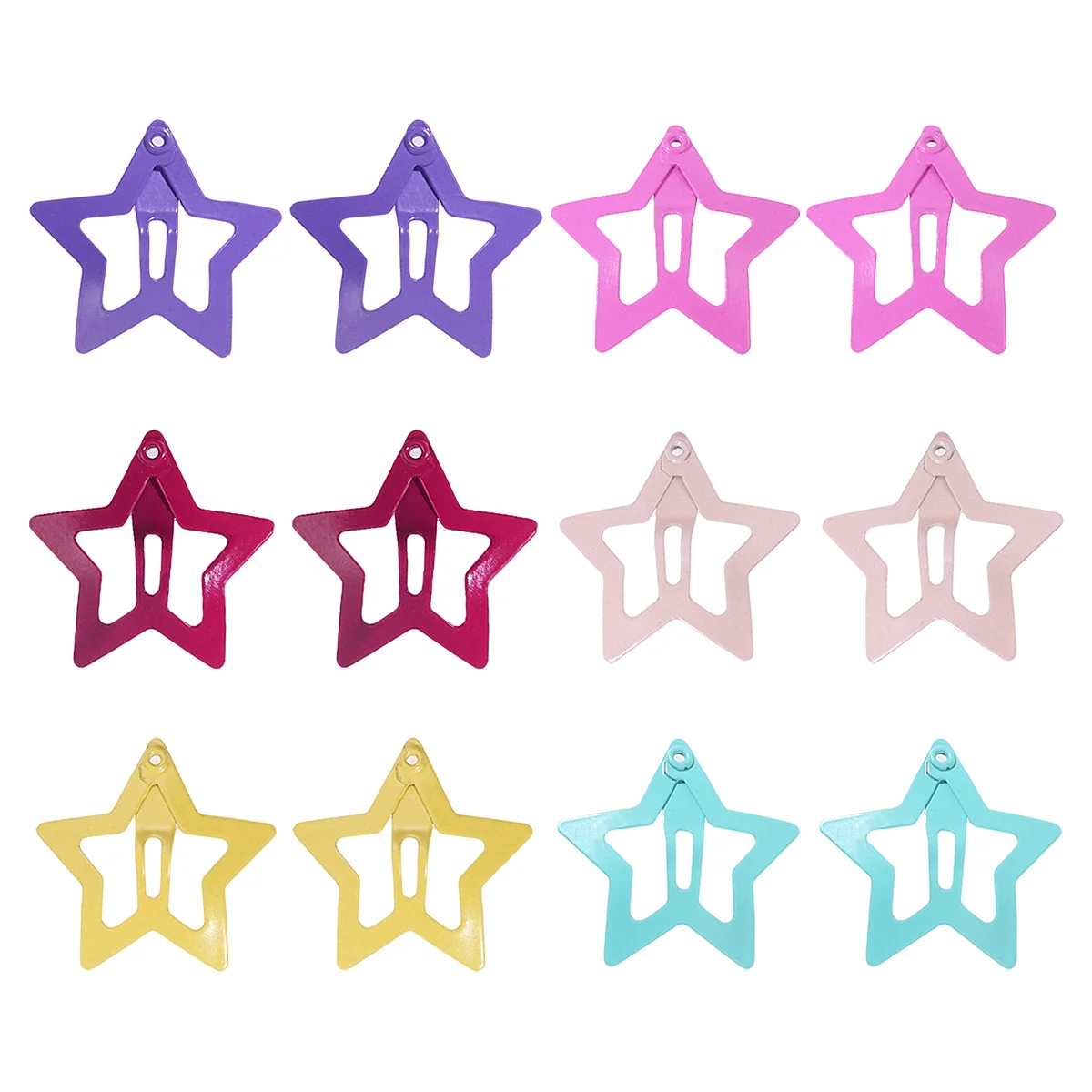 

Lurrose 12Pcs Lovely Stars Hair Clips Barrettes Hairpins Hair Accessories for Babies Girls Toddlers Children Kids Teens