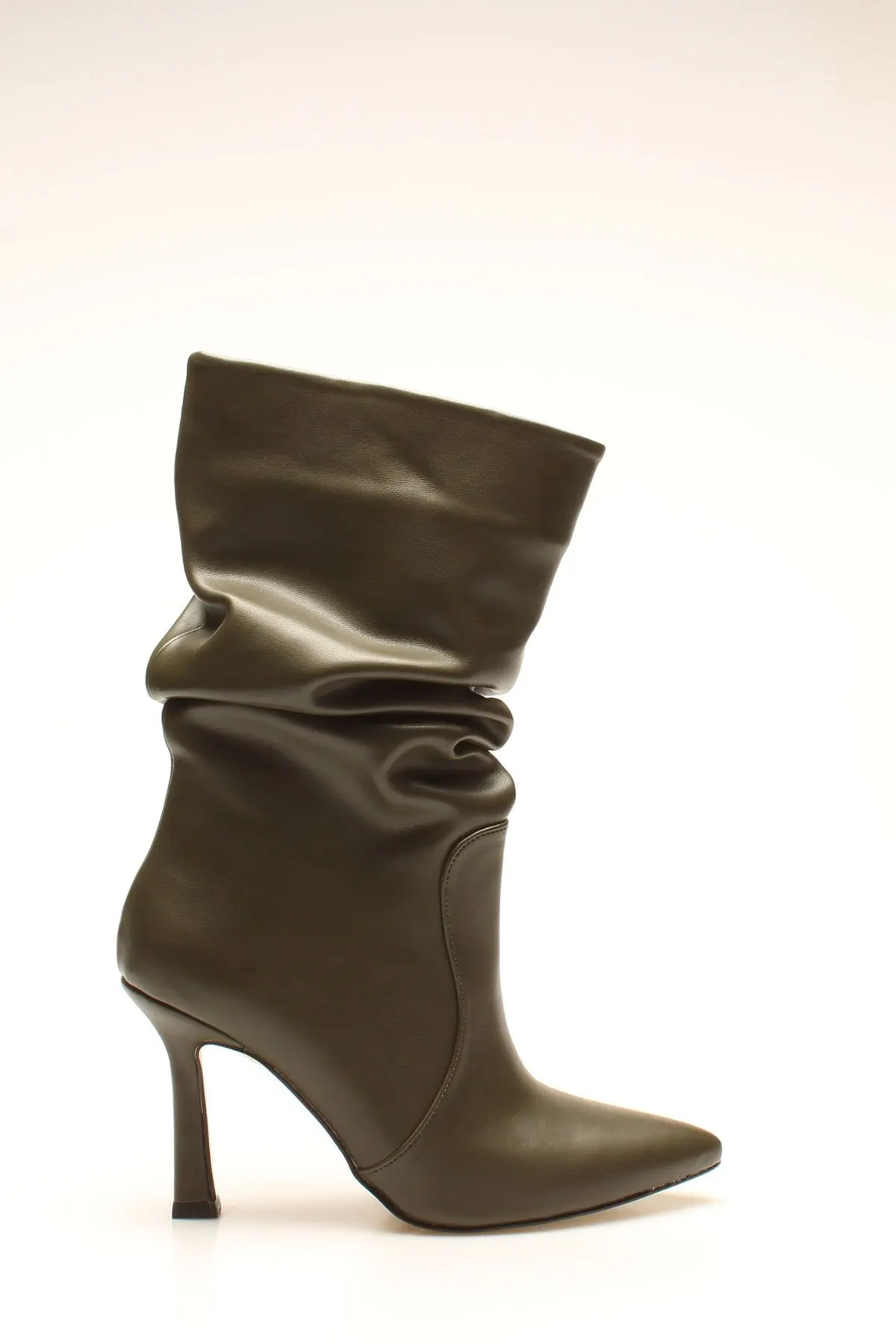 

Fashion Style Khaki Leather women's Boots & Boots