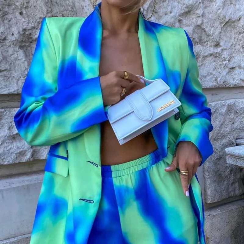 2023 Spring Autumn Streetwear Women Fashion Set Long Sleeve Blazer Pants Suit Office Lady Tracksuit Two Piece Set Fitness Outfit